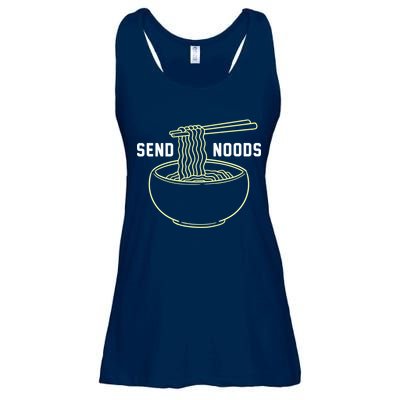 Send Noodles Funny Bowl Of Noodles Ladies Essential Flowy Tank