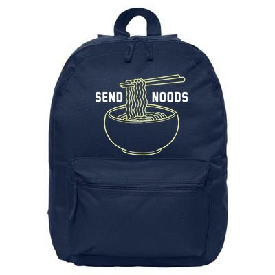 Send Noodles Funny Bowl Of Noodles 16 in Basic Backpack