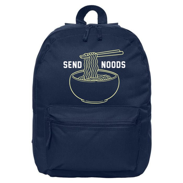 Send Noodles Funny Bowl Of Noodles 16 in Basic Backpack