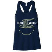 Send Noodles Funny Bowl Of Noodles Womens Tank Top