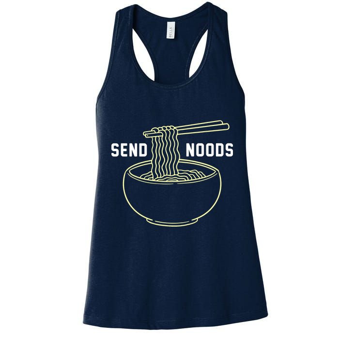 Send Noodles Funny Bowl Of Noodles Womens Tank Top