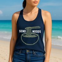 Send Noodles Funny Bowl Of Noodles Womens Tank Top