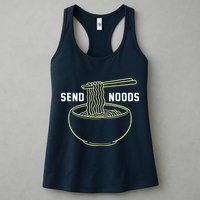 Send Noodles Funny Bowl Of Noodles Womens Tank Top