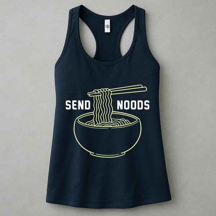 Send Noodles Funny Bowl Of Noodles Womens Tank Top