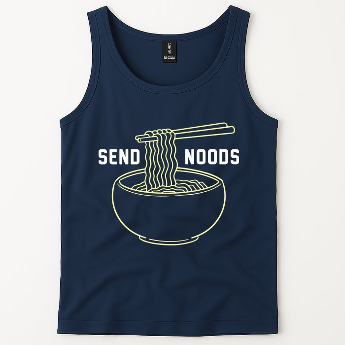 Send Noodles Funny Bowl Of Noodles Tank Top