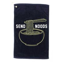 Send Noodles Funny Bowl Of Noodles Golf Towel