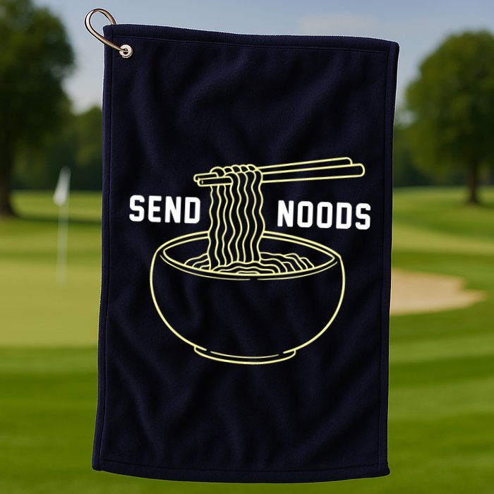Send Noodles Funny Bowl Of Noodles Golf Towel