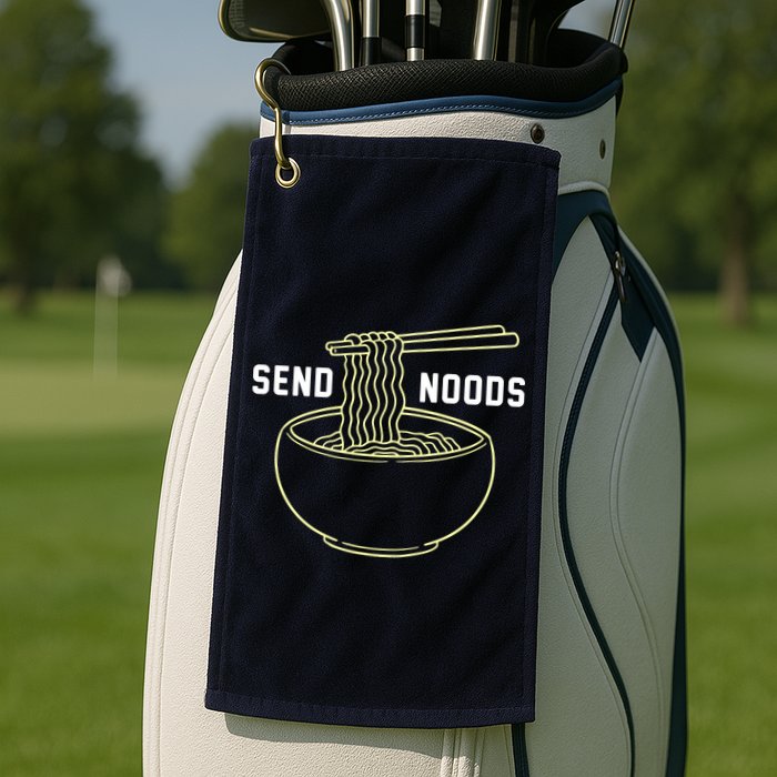 Send Noodles Funny Bowl Of Noodles Golf Towel