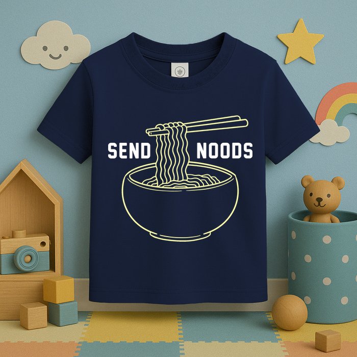 Send Noodles Funny Bowl Of Noodles Toddler T-Shirt