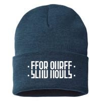 Send Nudes Funny Meme Secret Message Sustainable Knit Beanie