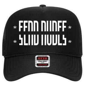 Send Nudes Hidden Message High Crown Mesh Back Trucker Hat