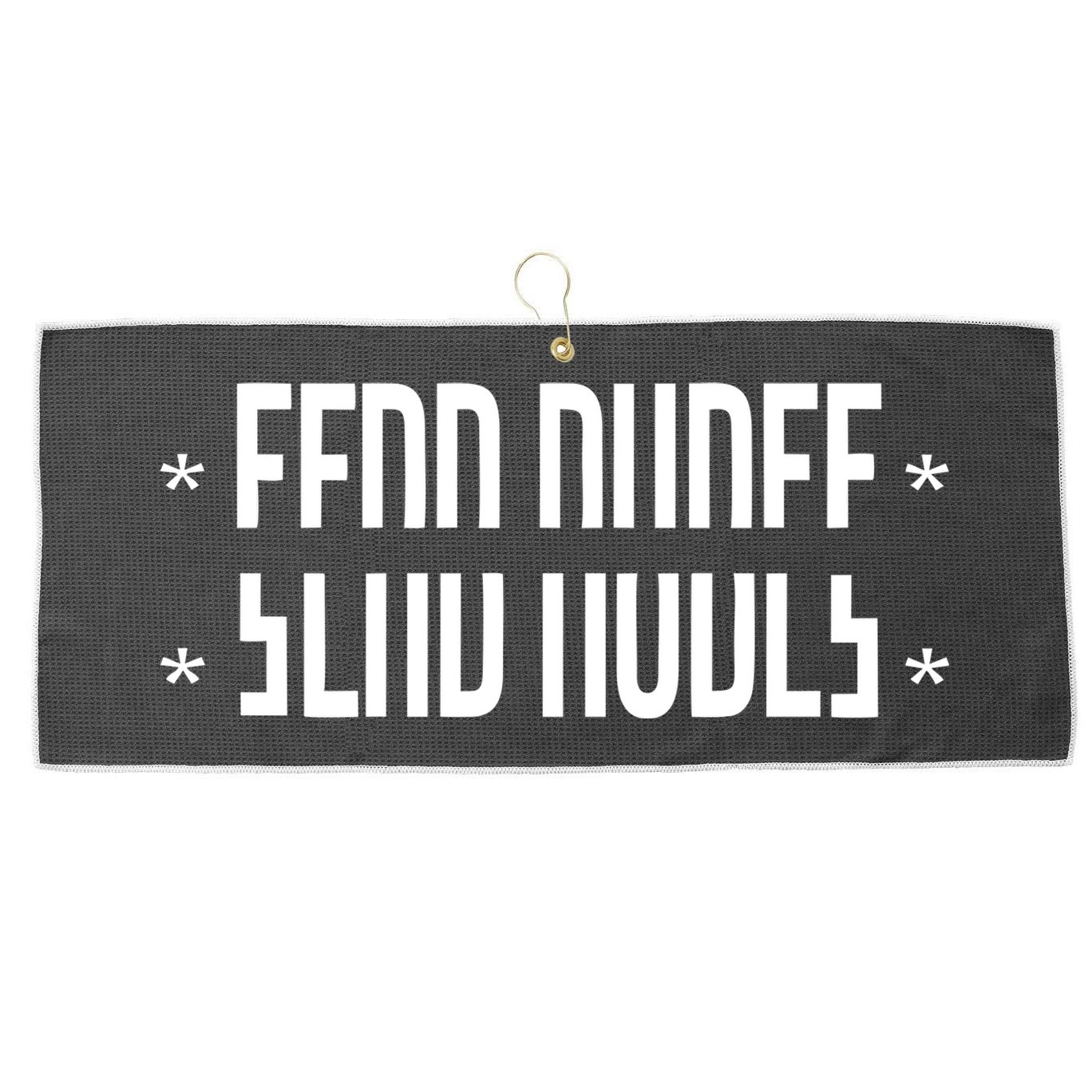 Send Nudes Hidden Message Large Microfiber Waffle Golf Towel