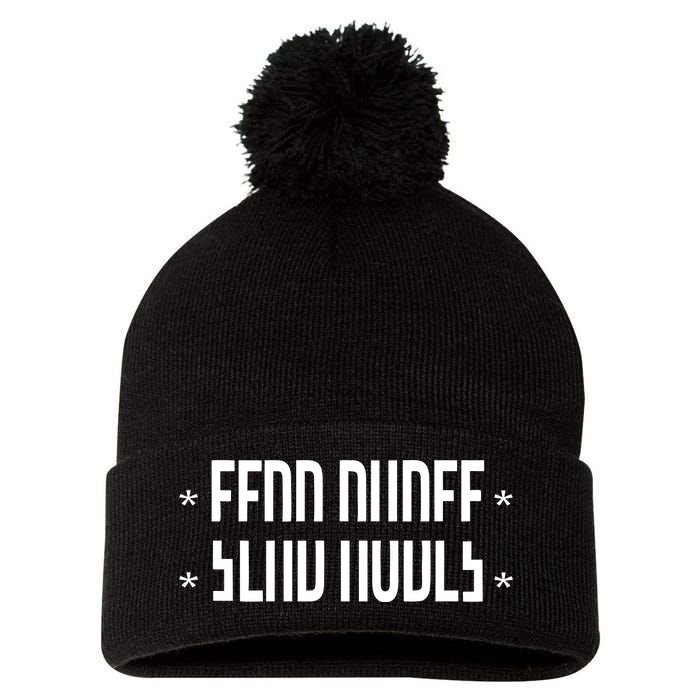 Send Nudes Hidden Message Pom Pom 12in Knit Beanie