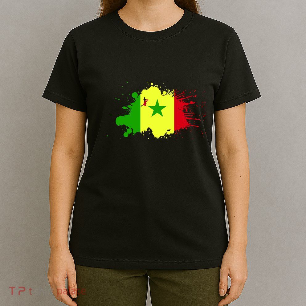 Senegal Flag Grunge T-Shirt