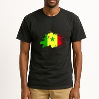 Senegal Flag Grunge Tall T-Shirt