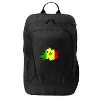 Senegal Flag Grunge City Backpack