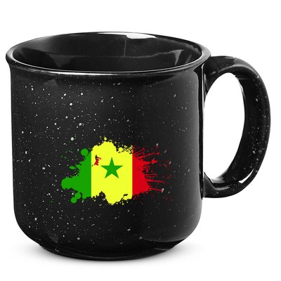 Senegal Flag Grunge 15oz Campfire Ceramic Mug