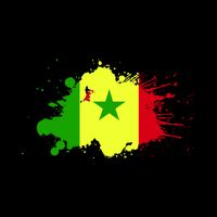 Senegal Flag Grunge 16 in Basic Backpack