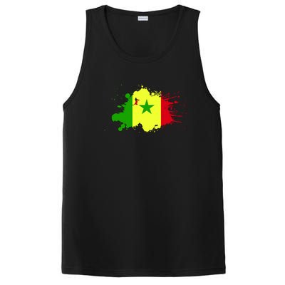 Senegal Flag Grunge PosiCharge Competitor Tank