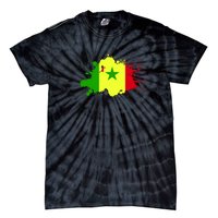 Senegal Flag Grunge Tie-Dye T-Shirt