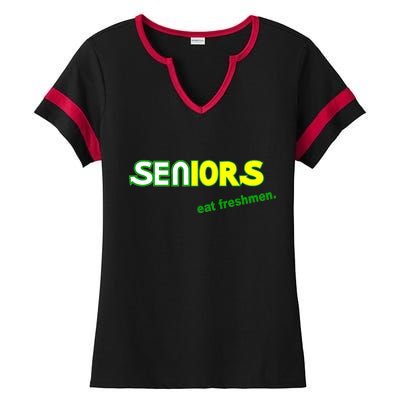 Seniors Eat Freshman Ladies Halftime Notch Neck Tee