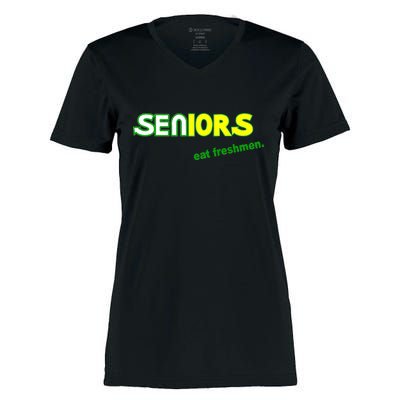 Seniors Eat Freshman Women's Momentum V-Neck T-Shirt