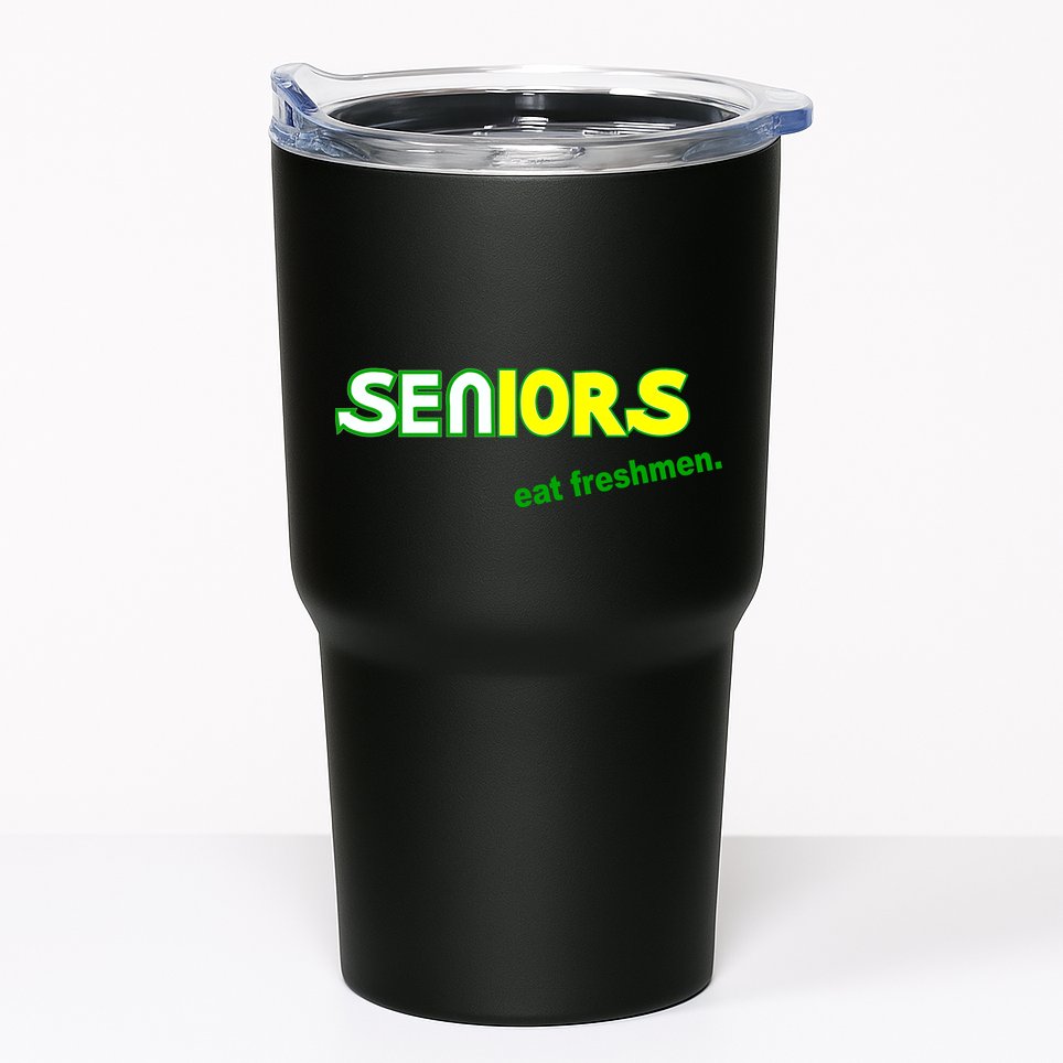 Seniors Eat Freshman Tumbler