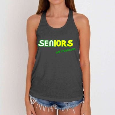 Seniors Eat Freshman Women's Knotted Racerback Tank