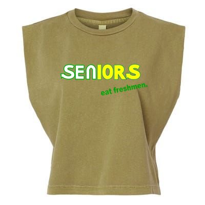 Seniors Eat Freshman Garment-Dyed Women's Muscle Tee