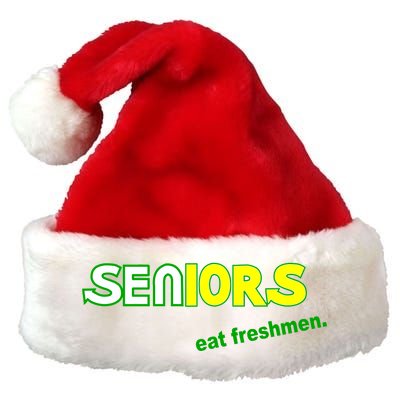 Seniors Eat Freshman Premium Christmas Santa Hat