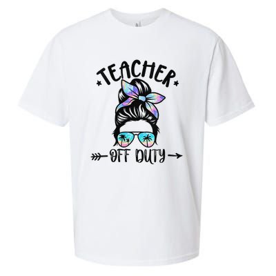 Summer End Of School Year Teacher Off Duty Sueded Cloud Jersey T-Shirt