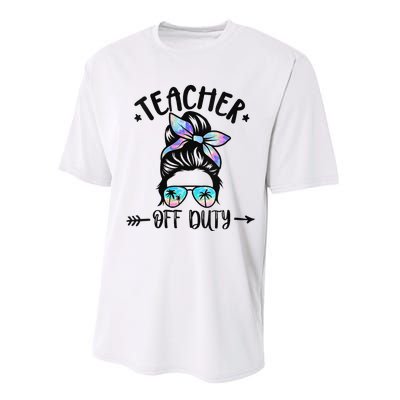 Summer End Of School Year Teacher Off Duty Performance Sprint T-Shirt