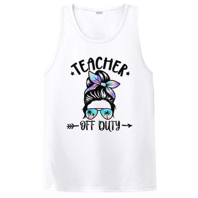 Summer End Of School Year Teacher Off Duty PosiCharge Competitor Tank