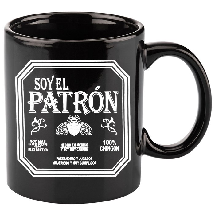 SOY EL PATRON LATINO FUNNY 11oz C Handle Ceramic Mug