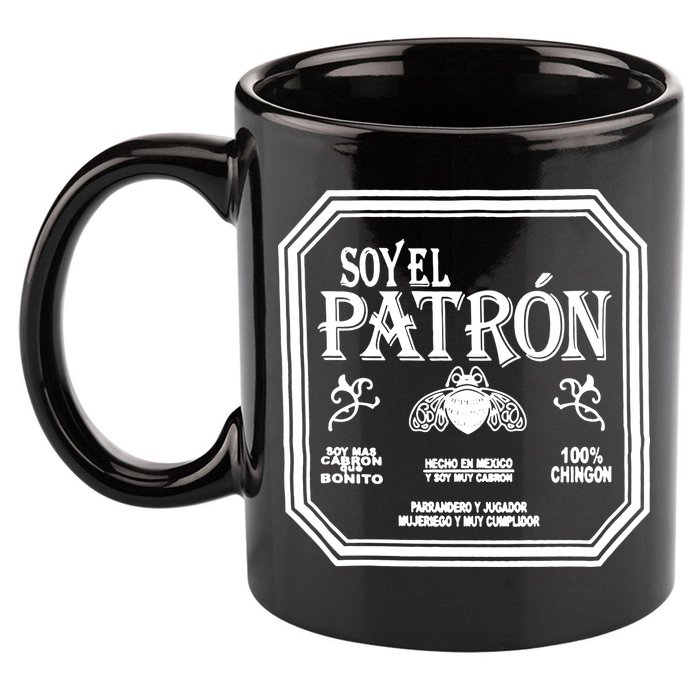 SOY EL PATRON LATINO FUNNY 11oz C Handle Ceramic Mug