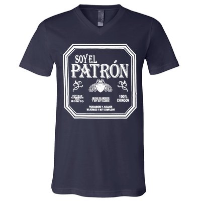 SOY EL PATRON LATINO FUNNY V-Neck T-Shirt