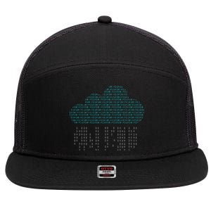 Software Engineer Programming Computer Developer Coder 7 Panel Mesh Trucker Snapback Hat