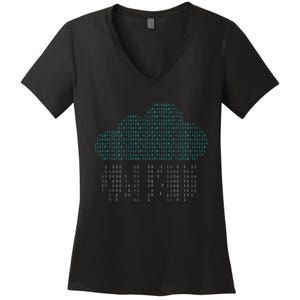 Software Engineer Programming Computer Developer Coder Women's V-Neck T-Shirt