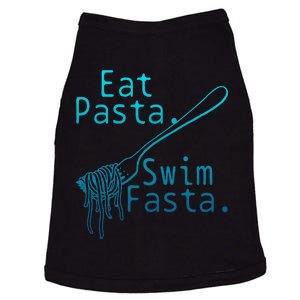 Swimming Eat Pasta Swim Fasta Funny Swimmer Doggie Tank