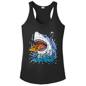 Shark Eating Pizza Ladies PosiCharge Competitor Racerback Tank