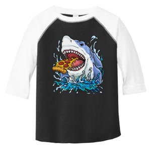 Shark Eating Pizza Toddler Fine Jersey T-Shirt