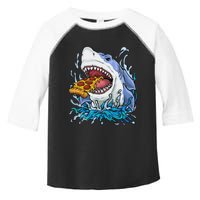 Shark Eating Pizza Toddler Fine Jersey T-Shirt