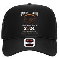 Solar Eclipse Path Of Totality Solar Eclipse April 8 2024 High Crown Mesh Back Trucker Hat