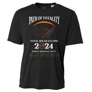 Solar Eclipse Path Of Totality Solar Eclipse April 8 2024 Cooling Performance Crew T-Shirt