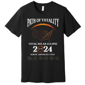 Solar Eclipse Path Of Totality Solar Eclipse April 8 2024 Premium T-Shirt