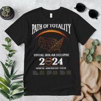 Solar Eclipse Path Of Totality Solar Eclipse April 8 2024 Premium T-Shirt