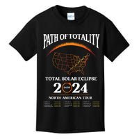 Solar Eclipse Path Of Totality Solar Eclipse April 8 2024 Kids T-Shirt