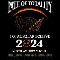 Solar Eclipse Path Of Totality Solar Eclipse April 8 2024 Kids T-Shirt