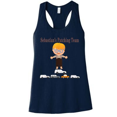 Sebastian's Eye Patching Team Women's Racerback Tank