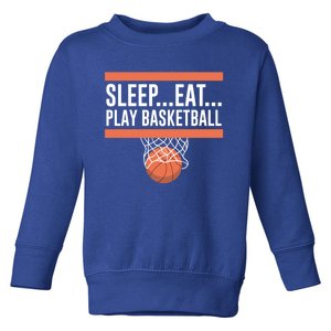 Sleep Eat Play Basketball Gift Toddler Sweatshirt